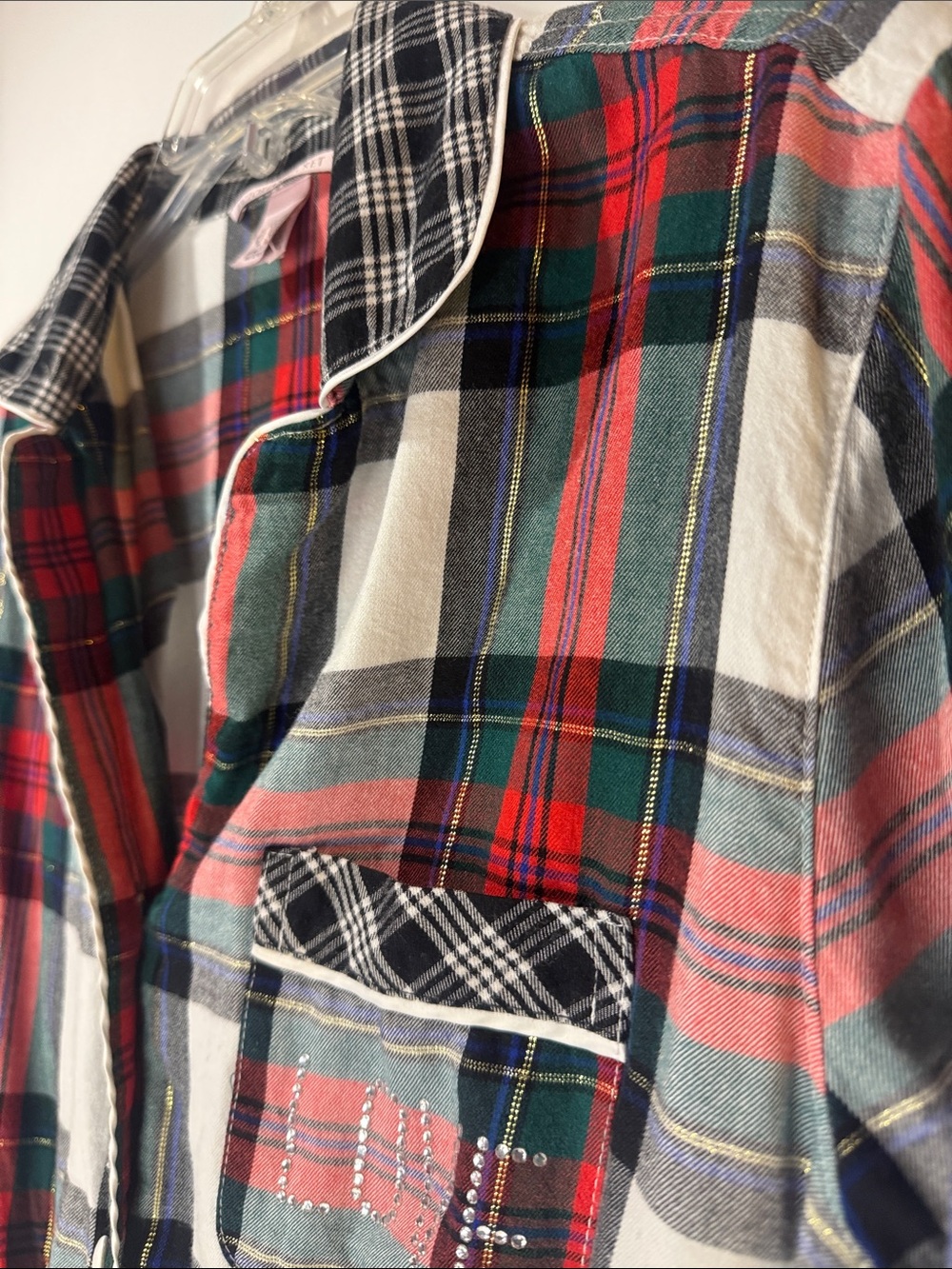 Victoria’s Secret - Plaid Short Pajama Romper - size Medium - Picture 5 of 6